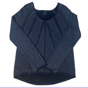 Calvin Klein Dark Gray Viscose Crew Neck Sweater, Women’s Size Large